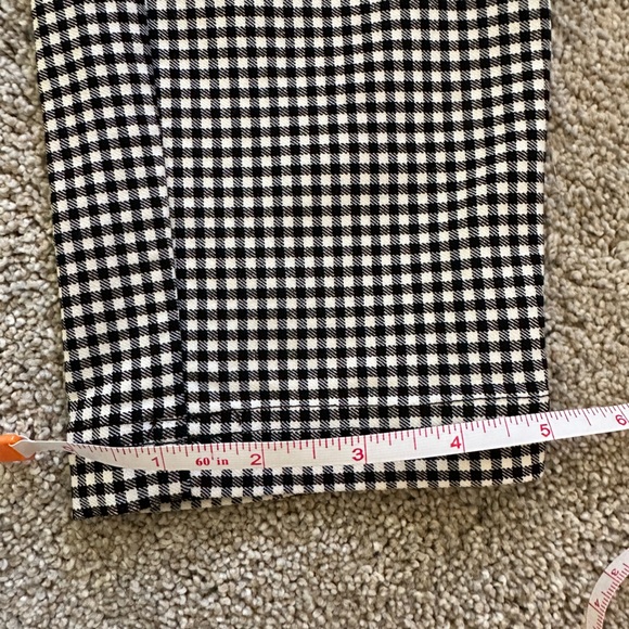 Urban Outfitters Susie High-Waisted Gingham Zip-Front Pant Size 6 - Picture 8 of 9